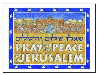 Pray for thr Peace of Jerusalem 